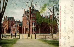 Divinity School,Yale University,New Haven,CT 1908 Connecticut Postcard - Picture 1 of 2