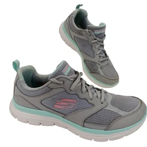 Skechers Shoes Womens Size 7 Gray Air Cooled Memory Foam Walking SN 149305 - Picture 1 of 12