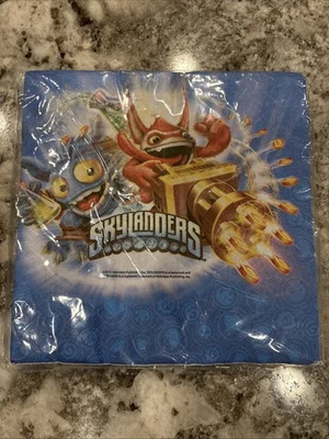 Skylanders Small Beverage Napkins Birthday Party Supplies 16 Pc 2 Ply  - Image 1 of 3