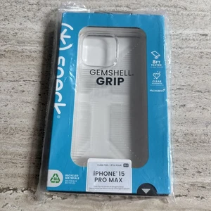 Speck for Apple iPhone 15 Pro Max GemShell Grip Case Cover Drop Protection Clear - Picture 1 of 2