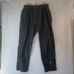 DryJoys FootJoy Men's XLarge Black Rain Pant Drawstring Waist Snap Zip Leg #AO - Picture 1 of 13