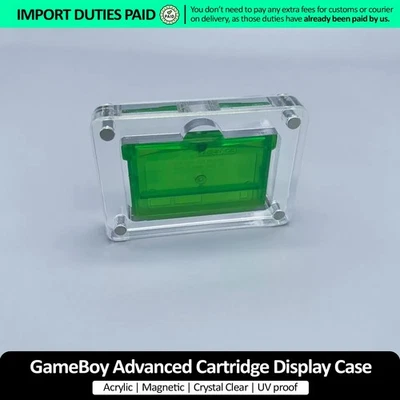 One Slot Acrylic Magnetic GBA Cartridge Case For Nintendo Game Boy Advanced USA - Image 1 of 4