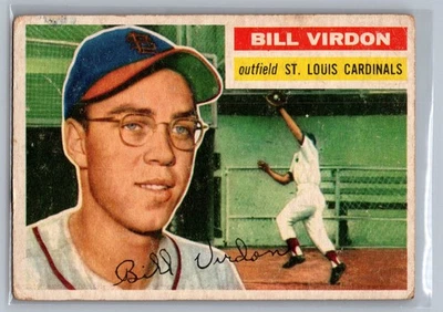 1956 Topps - Билл Вирдон #170 серый назад - VG *TEXCARDS * - Изображение 1 из 2