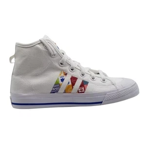 Adidas Originals Nizza Hi RF Herren Weiß Grafik Turnschuhe Schuhe GX2712 Größe 5,5 - Bild 1 von 7