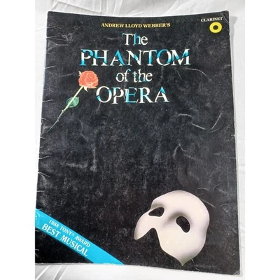 Vintage Andrew Lloyd Webber The Phantom of the Opera Clarinet Sheet Music - Image 1 of 4