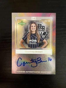 98/99 IMPRESIÓN CORTA SP Courtney Brown automático PLATEADO autógrafo firmado 2025 Parkside - Imagen 1 de 1