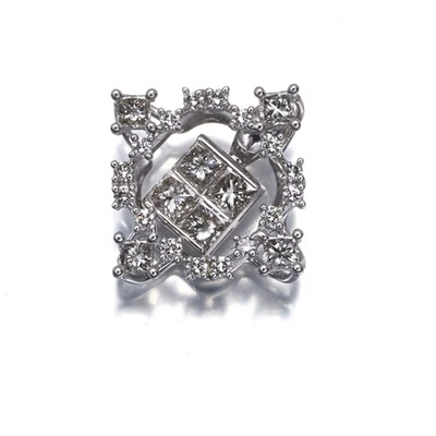 Auth TASAKI Pendant Diamond 0.83ct 3WAY 18K 750 White Gold  - Image 1 of 4