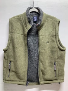 Gap Kids Vest Boys Medium 7-8 Green Fleece Full Zip Sherpa Lined Outdoor - Picture 1 of 10