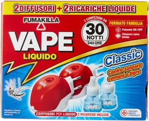 Vape ́2 Diffusori Antizanzare + 2 Ricariche Liquide Verdessenza 30 Notti 15Ml, D - Foto 1 di 12