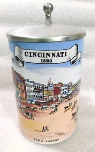 TheWalt Beer Stein Cincinnati Ohio 1880 escena 1988 edición limitada #202 - Imagen 1 de 6