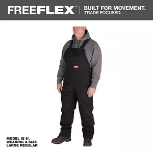 Men's Medium Tall Black FREEFLEX Insulated Bib Overalls - Bild 1 von 1