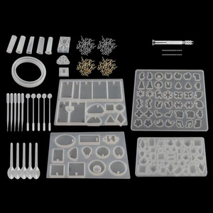 Bravecow 229pcs Diy Jewelry Resin Casting Molds Silicone Epoxy Spoon Kit Craft N - Picture 1 of 9