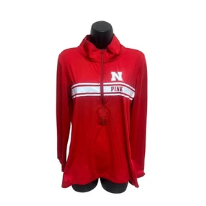 Pink VS Nebraska Cornhuskers 1/2 Zip Pullover - Large - Picture 1 of 10
