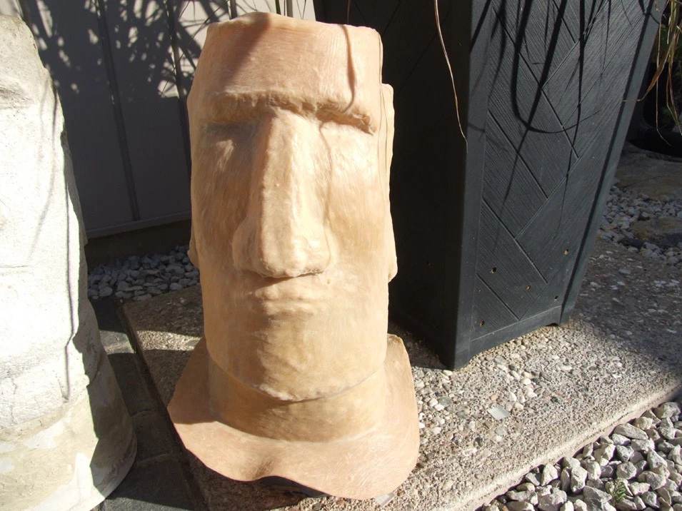 Latex mould for making  New Easter Island plant pot/stand Concrete Mold Rubber Foto 1 de 4