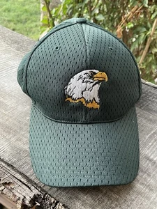 Men’s Forest Green Bald Eagle Ball Cap Sz 75/8-77/8 Richardson probe model - Picture 1 of 10