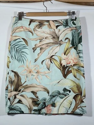 Tommy Bahama Falda Mujer 6 Hawaiana Aloha Informal Cremallera Trasera Informal Foto 1 de 4