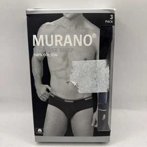 Murano Herren Low Rise Slips Weiß 3er Pack 100% Baumwolle Small Neu im Karton - Bild 1 von 7