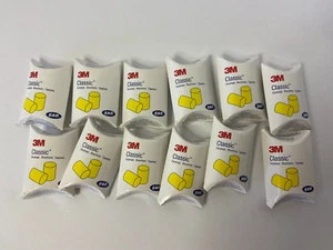 3M CLASSICO TAPPO AURICOLARE RIDUZIONE RUMORE -- LOTTO DI 12 PACCHETTI RIUTILIZZABILI ^ SPEDIZIONE VELOCE - Foto 1 di 3