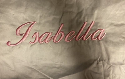 Funda protectora para silla Pottery Barn gris en cualquier lugar (monograma Isabella) nueva Foto 1 de 3