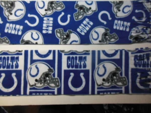 NFL INDIANAPOLIS COLTS Fleece Scarfs, NEW,  8"x 58", handcrafted - Picture 1 of 4