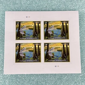 Mini Sheet of Four US Priority Stamp of $9.65 FLORIDA EVERGLADES Ecosystem 5751 - Picture 1 of 2