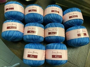 Louisa Harding Yarns Fauve 100% Nylon Lot 10 Skeins Color 10 (Blues) DyeLot 28 - Picture 1 of 7