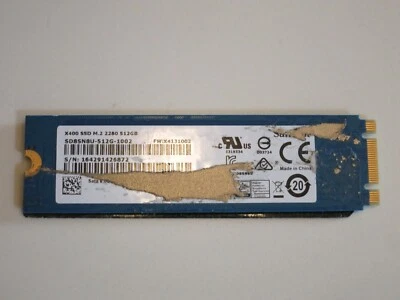 SanDisk X400 M.2 2280 512GB Solid State Hard Drive SD8SN8U-512GB-1002 - Image 1 of 3