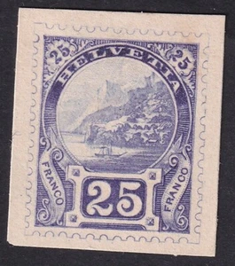 Schweiz 1891 Probedruck-Essay Rütli Marke Violett Befund Marchand (1786) - Picture 1 of 3