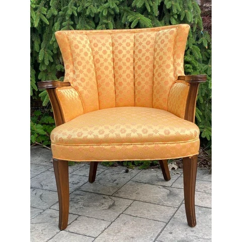 Vintage Acent Peach Orange Chair Cover