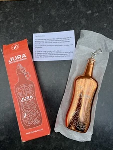 Jura Whisky Mini Reise Hüftflasche Edelstahl 4oz in Geschenkbox brandneu 2021 - Bild 1 von 5