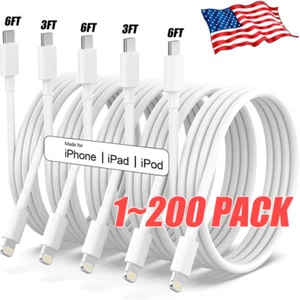 Wholesale 20W USB-C to iPhone Cable Fast Charger For iPhone14 13 12/Pro Max Cord - Picture 1 of 8
