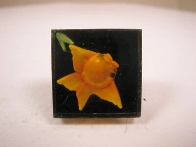 Goldfish en Acrílico Cuadrado ÚNICO Gemelo Vintage Reemplazo Perdido/Roto zg58 Foto 1 de 4