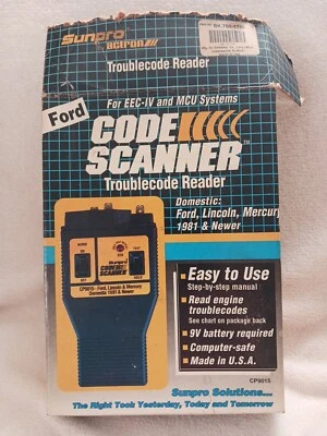 Escáner de código Sunpro Ford escáner de código de problemas sin probar Foto 1 de 3