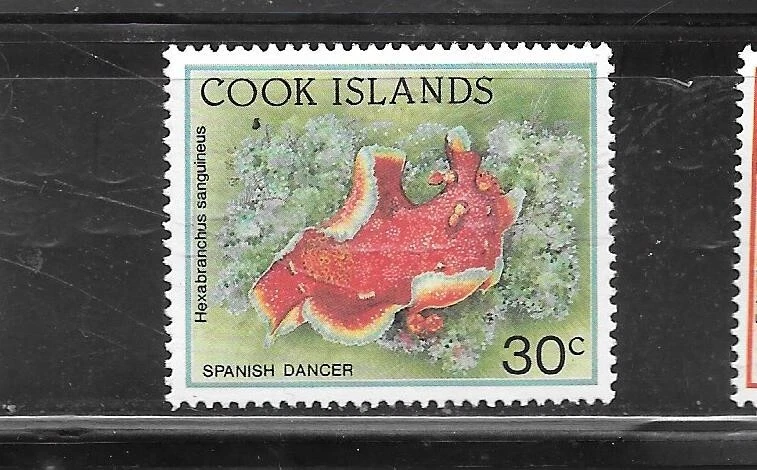 COOK ISLANDS SC#1066 1992 MNH 30c SPANNISH DANEER FISH  OLD VINTAGE VF STAMP - Image 1 of 1