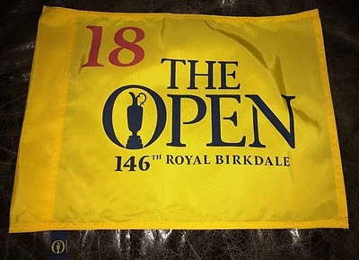 Campeonato Abierto Británico 2017 Royal Birkdale campo de golf bandera Jordan Spieth Foto 1 de 2