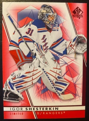 Igor Shesterkin 2022-23 UD SP Authentic Limited RED #100 - Image 1 of 2