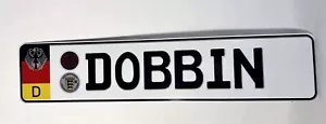 “DOBBIN” Germany Custom Personalized Novelty Car Tag License Plate Sign - Picture 1 of 2