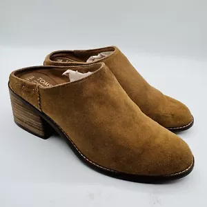 Zuecos Toms Mujer Gamuza Marrón Talla 9.5 - Imagen 1 de 8