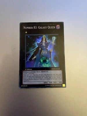YUGIOH NUMBER 83: GALAXY QUEEN SUPER RARE PHSW-EN039 1ST EDITION RANK 2 ANIME - Image 1 of 2