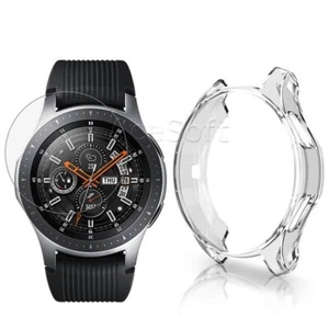 Wytrzymała osłona ekranu ze szkła hartowanego + etui do Samsung Galaxy Watch 46mm - Zdjęcie 1 z 1