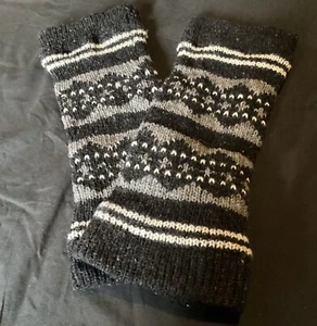 Nepalese Woollen Arm Warmers~Handmade 100% Wool With Cosy Lining~Unisex - Picture 1 of 2