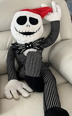 Pesadilla antes de Navidad, Jack Skelton Santa, 4 pies Peluche Jumbo RARO encontrado. Foto 1 de 4