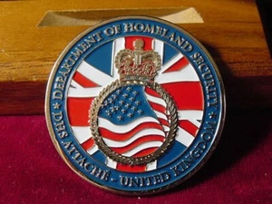 Moneta sfida US Homeland Attaché - Regno Unito - Spedizione gratuita - Foto 1 di 7