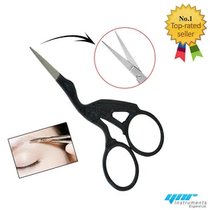 Tijeras para cejas profesionales acero inoxidable depilación recortadora afilada cortapuntas - Imagen 1 de 3