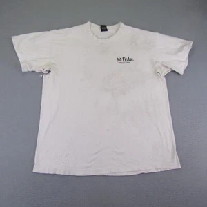Vintage No Fear Shirt Mens XL White Single Stitch Distressed Baseball 90s Tee ^ - Picture 1 of 18