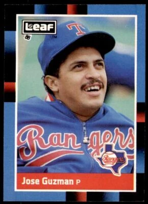 1988 LEAF JOSE GUZMAN . TEXAS RANGERS #55 - Image 1 of 2