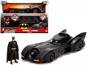 Model Kit Batmobile Matt Black with Batman Diecast Figurine "Batman" (1989) Movi - Picture 1 of 1