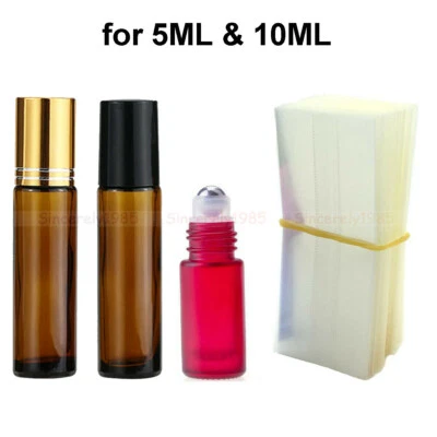 100 500 Heat Shrink Wrap Film PVC Shrinkable Packaging Seal for Roll on bottles - Image 1 of 4