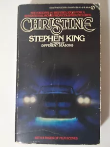 Christine Stephen King 1983 1st Signet Paperback With Movie Scenes - Imagen 1 de 4