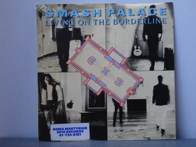 Smash Palace:   Living On The Borderline    Orig  UK   1985  EX+  PROMO  7" - Image 1 of 4